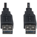 Tripp Lite Universal Reversible USB 2.0 Hi-Speed Cable - USB - 3 ft - 1 Pack - 1 x Type A Male USB - 1 x Type A Male USB - Gold Plated (Fleet Network)