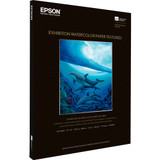 Epson Exhibition Fine Art Paper - 100% Opacity - Super B - 13" x 19" - 310 g/m&#178; Grammage - Watercolor Textured - 25 Sheet (S045487)