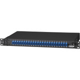 Black Box Rackmount Preloaded Fiber Enclosure 1U, (24) Duplex LC Pair - 24 Port(s) - 24 x Duplex - 1U High - 19"/23" Wide - (Fleet Network)