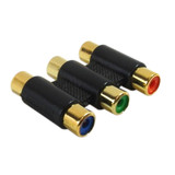 3 x RCA Female to 3 x RCA Female Component Coupler (FN-AD-R1R1-3)