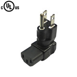 5-15P to C13 Right Angle Power Adapter (FN-PW-AD014-RA)