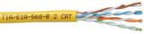 1000ft 4 Pair Cat6 Stranded UTP FT4/CMR Bulk Cable - Yellow (FN-BK-C6ST-4YL)
