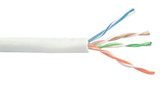 500ft 4pr Cat6 10Gig UTP stranded 28AWG ultra-thin bulk cable FT4 - White (FN-BK-C6STU-4WH-500)