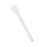 3.5 inch by 1/4 inch Rip-Tie Mini Strap - White - Pack of 7 (FN-VL-MS25-03WH-07)