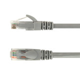 1ft RJ45 Cat5e 350MHz Molded Patch Cable - Grey (FN-CAT5E-01GY)