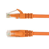 1ft RJ45 Cat5e 350MHz Molded Patch Cable - Orange (FN-CAT5E-01OR)