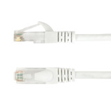 2ft RJ45 Cat5e 350MHz Molded Patch Cable - White (FN-CAT5E-02WH)