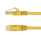 15ft RJ45 Cat5e 350MHz Molded Patch Cable - Yellow (FN-CAT5E-15YL)
