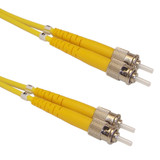 30ft (10m) singlemode duplex ST/ST 9 micron Fiber Cable - 2mm jacket OFNR (FN-FO-200B-30R)