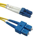 20ft (6m) singlemode duplex LC/SC 9 micron Fiber Cable - 2mm jacket OFNR (FN-FO-209B-20R)