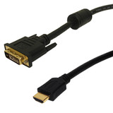 15ft DVI-D Male to HDMI Male Cable - CL2/FT4 28AWG (FN-DVI-HDMIP-15)