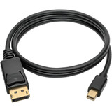 Tripp Lite P583-003-BK DisplayPort/Mini DisplayPort Audio/Video Cable - 3 ft DisplayPort/Mini DisplayPort A/V Cable for Audio/Video - (P583-003-BK)