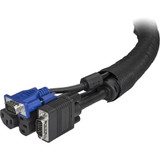 StarTech.com 6.5ft Adjustable Cable Management Sleeve Wrap - Wire & Cord Hider / Cover Organizer for Office Desk, Server Room, TV - w/ (WKSTNCM)