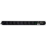 Tripp Lite PDUMH15NET2LX 8-Outlet PDU - Switched - NEMA 5-15P - 8 x NEMA 5-15R - 120 V AC - 1U - Horizontal - Rack Mount - - TAA (Fleet Network)