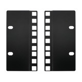 3U 23 inches to 19 inches Reducer Panel Adapter, Square Hole - Black (Pair) (FN-RM-650-3U)