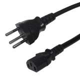 2m NBR14136 (Brazil) to C13 power cord H05VV-F 1.0 (10A 250V) (FN-PW-660-2M)