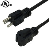 10ft Industrial & Shop Indoor/Outdoor Extension Cord - 14AWG SJOW - Black (FN-PX-120C-010BK)