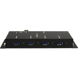 StarTech.com 4 Port Industrial USB 3.0 Hub - Mountable - Rugged USB Hub - Add 4 external,wall mountable USB 3.0 ports from a single - (Fleet Network)