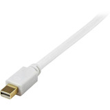 StarTech.com 3 ft Mini DisplayPort to DVI Active Adapter Converter Cable - mDP to DVI 1920x1200 - White - 3 ft DisplayPort/DVI Video - (MDP2DVIMM3WS)