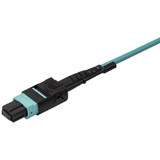 StarTech.com 2m 6 ft MPO / MTP to LC Breakout Cable - Plenum Rated Fiber Optic Cable - OM3 Multimode, 40Gb - Push/Pull-Tab - Aqua - ft (MPO8LCPL2M)