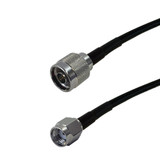 1ft RG174 N-Type Male to SMA-RP (Reverse Polarity) Male Cable ( Fleet Network )