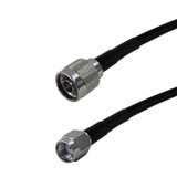 6 inch LMR-195 N-Type Male to SMA-RP (Reverse Polarity) Male Cable ( Fleet Network )