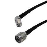 1ft LMR-195 N-Type Male to SMA Male Cable (Right Angle) ( Fleet Network )