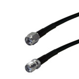 1ft LMR-195 SMA-RP (Reverse Polarity) Male to SMA Female Cable ( Fleet Network )