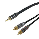 6ft Premium  3.5mm Male to 2 x RCA Male Audio Cable (FN-35MM-RCA-06)