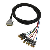 3ft Premium Phantom DB25 Male to 8xRCA Male 8-channel Snake cable (THX pinout) (FN-S8-25-RCA-03)