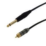 10ft Premium  Channel 1/4 Inch TS Male to RCA Male Audio Cable (FN-TSM-RCAM-10)