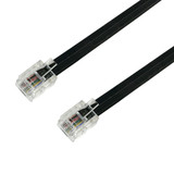 5ft RJ12 Modular Data Cable Straight Through 6P6C - Black (FN-PH-110-05BK)