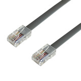 15ft RJ45 Modular Data Cable Straight Through 8P8C - Silver Satin (FN-PH-120-15SL)