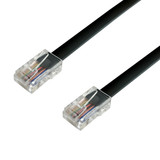 7ft RJ45 Modular Telephone Cable Cross-Wired 8P8C - Black (FN-PH-220-07BK)