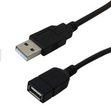 6ft USB 2.0 A Male to A Female Hi-Speed Cable - Black (FN-USB-AA3-06BK)