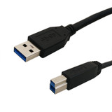 3ft USB 3.0 A Male to B Male SuperSpeed Cable - Black (FN-USB-300-03)