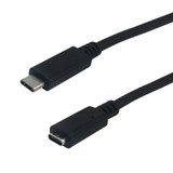 1ft USB 3.1 Type-C Male to Type-C Female Cable 10G 3A - Black (FN-USB-317-01)