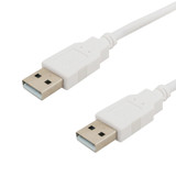 6ft USB 2.0 A Male to A Male Hi-Speed Cable - White (FN-USB-AA1-06)