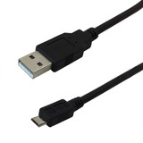 3ft USB 2.0 A Male to Micro-B Male Hi-Speed Cable - Black (FN-USB-AMBM-03)