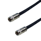 1ft RG6 F-Type male to F-Type male cable - Black (FN-TVF-01BK)