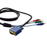 6ft VGA to component YCrCb Cable HD15 Male to 3 x RCA Male ( Fleet Network )