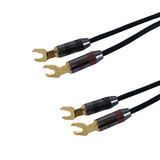 15ft Premium Phantom Cables Spade Lug Speaker Cable 12AWG FT4 ( Fleet Network )