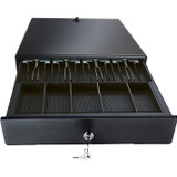 Adesso 13" POS Cash Drawer With Removable Cash Tray - 4 Bill - 5 Coin - 2 Media Slot - 3 Lock Position - Steel - 3.25" (82.55 mm) x x (MRP-13CD)