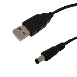 3ft USB A Male to 5.5mm x 2.5mm DC Plug Power Cable (FN-DCU-5525-03)