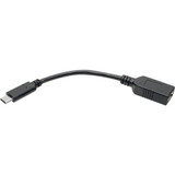 Tripp Lite U428-C6N-F USB Type-C to USB Type-A Adapter Cable, M/F, USB-IF, 6 in. - 6" USB Data Transfer Cable for Hard Drive, Tablet, (U428-C6N-F)