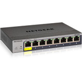 Netgear 8-Port Gigabit Ethernet Smart Managed Pro Switches with Cloud Management - 8 Ports - Manageable - 3 Layer Supported - Twisted (GS108T-300NAS)