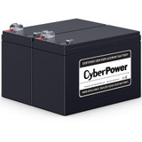 CyberPower RB1290X2 Replacement Battery Cartridge - 2 X 12 V / 9 Ah Sealed Lead-Acid Battery, 18MO Warranty (RB1290X2)