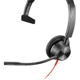 Plantronics Blackwire 3315 USB-A Headset - Mono - USB Type A, Mini-phone (3.5mm) - Wired - 32 Ohm - 20 Hz - 20 kHz - Over-the-head - - (213936-101)