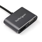 StarTech.com USB C Multiport Video Adapter - USB-C to 4K 60Hz DisplayPort 1.2 HBR2 HDR or 1080p VGA Monitor Adapter - USB Type-C - to (CDP2DPVGA)