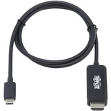 Tripp Lite U444-003-HBE USB-C to HDMI Cable Adapter, M/M, Black, 3 ft. - 3 ft HDMI/USB-C A/V Cable for Audio/Video Device, Monitor, - (U444-003-HBE)